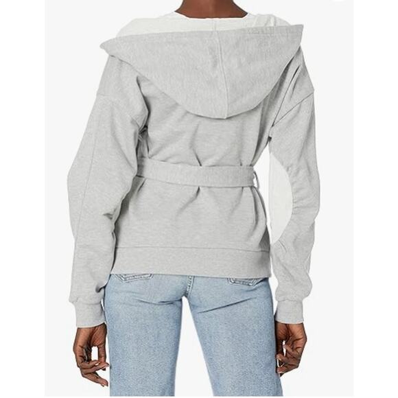 BCBGeneration Women's M- Wrap Front Coatigan Jacket French Terry Knit Cozy-EUC - Picture 2 of 10